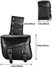 Large Capacity PU Leather Motorcycle Saddlebag