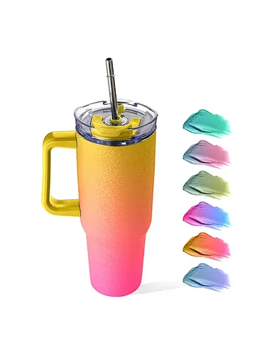 40oz tumbler with handle water bottle