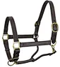 Equestrian Chin and Throat Snap Halter Horsing Halters Durable Leather Material