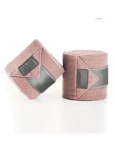 equestrian leg protection polo wraps fleece wraps bandages satin flap