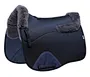 China manufacturer horse products horse riding equipment equestrian saddle pad quilted pattern pad with fur winter