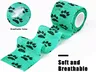 equestrian self-adhesive bandage wrap for ankle sprain and swelling printed
