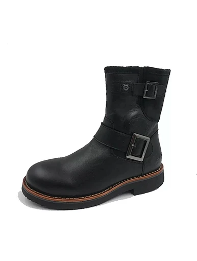 Motorcycle Genuine Cow Leather Shoes