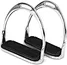 China Supplier Horse Riding Equestrian Accessories Safety Stainless steel Stirrups with Rubber treads