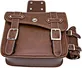 Motorcycle Brown Saddlebag with Water Bottle Holder Bag