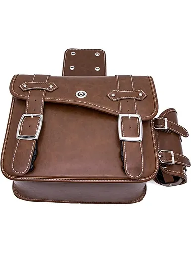 Brown Motorcycle Saddlebag