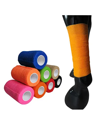 equestrian self-adhesive bandage wrap for ankle sprain and swelling