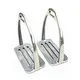 China Supplier Horse Riding Equestrian Accessories Safety Stainless steel Stirrups  silver