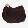 Winter Horse Velvet Red Saddle Pad