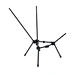 outdoor folding moon chair
