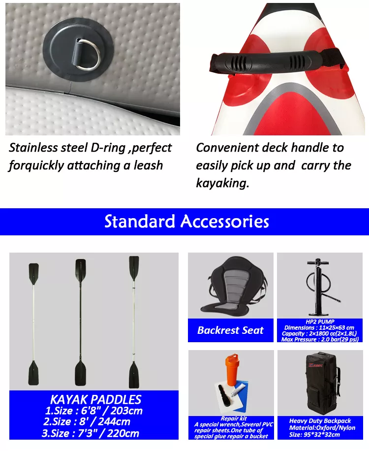 Foldable Canoe Inflatable Kayak For Seashore China