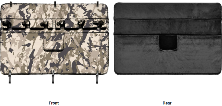 Universal Truck Tailgate Bikes Pads with 2 Tool Pocket Carries with camouflage print China