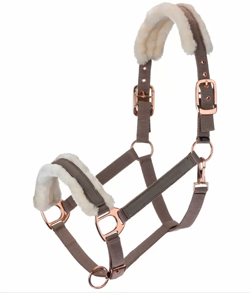 Equestrian Products Horsing Halters Durable Nylon with Fur