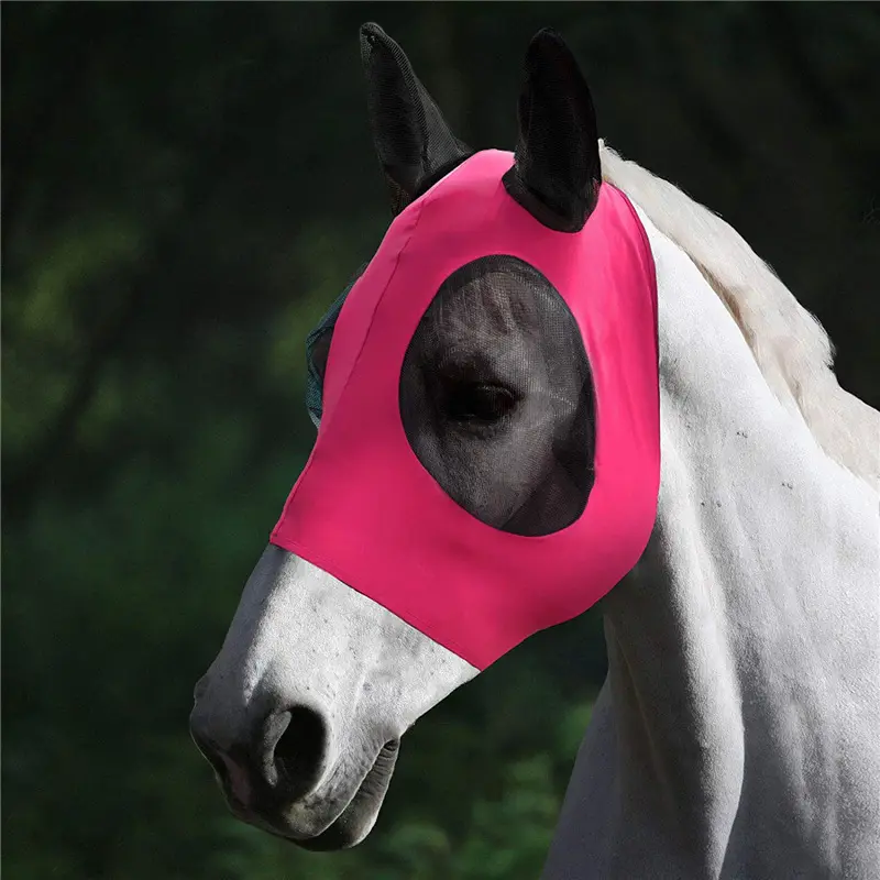 Equestrian Fly Mask With Ears Hat Horse Hat Lycra Mask