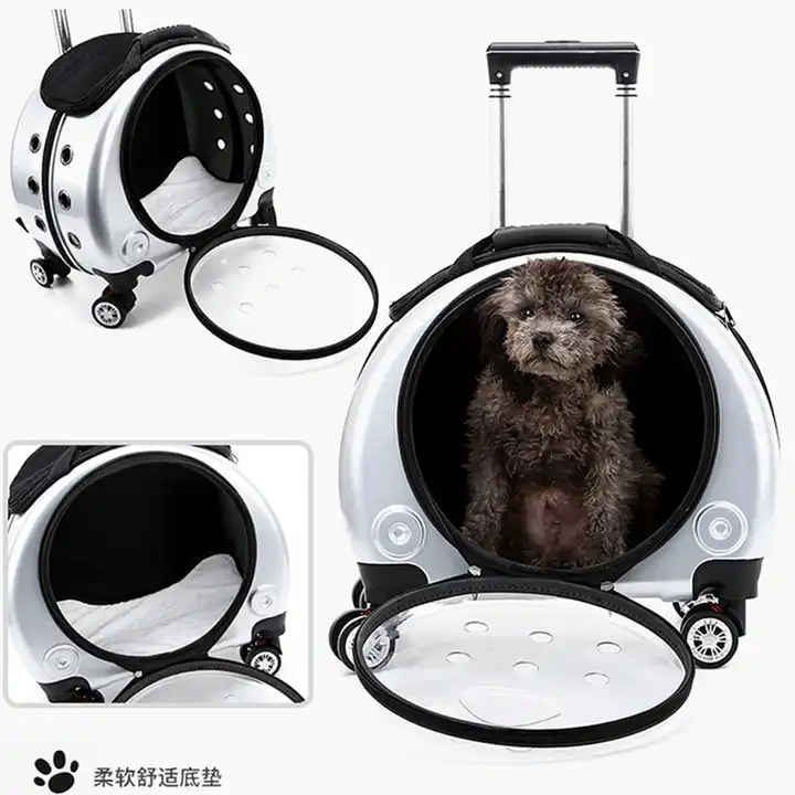 Transparent Pet Bag Pet Carrier With Trolley China Supplier