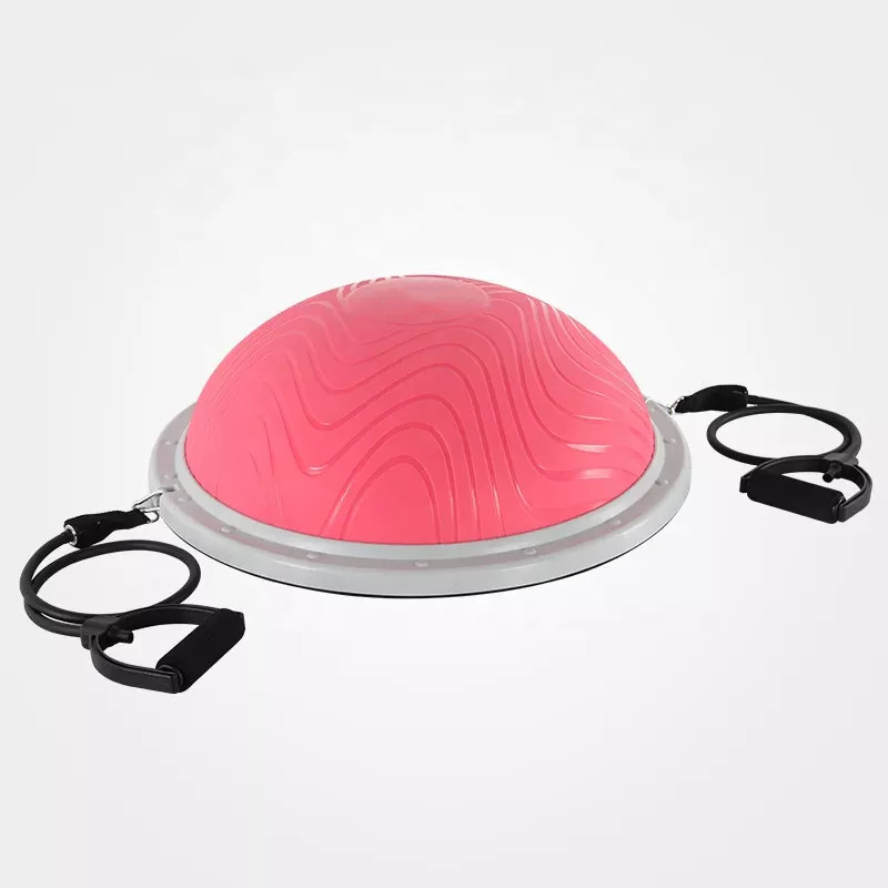 Half Gym Balance Ball With Handles Home Pilates Ball Exercise Fitness