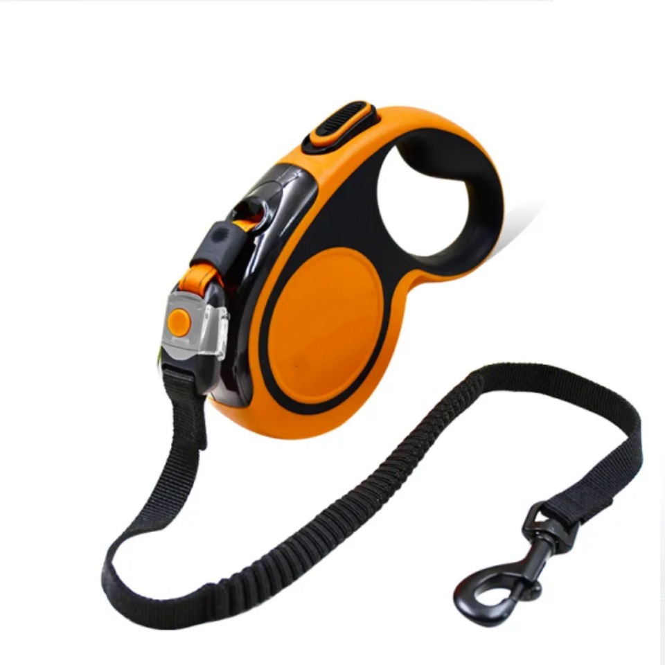 Portable Dog Retractable Leash With Poop Bag