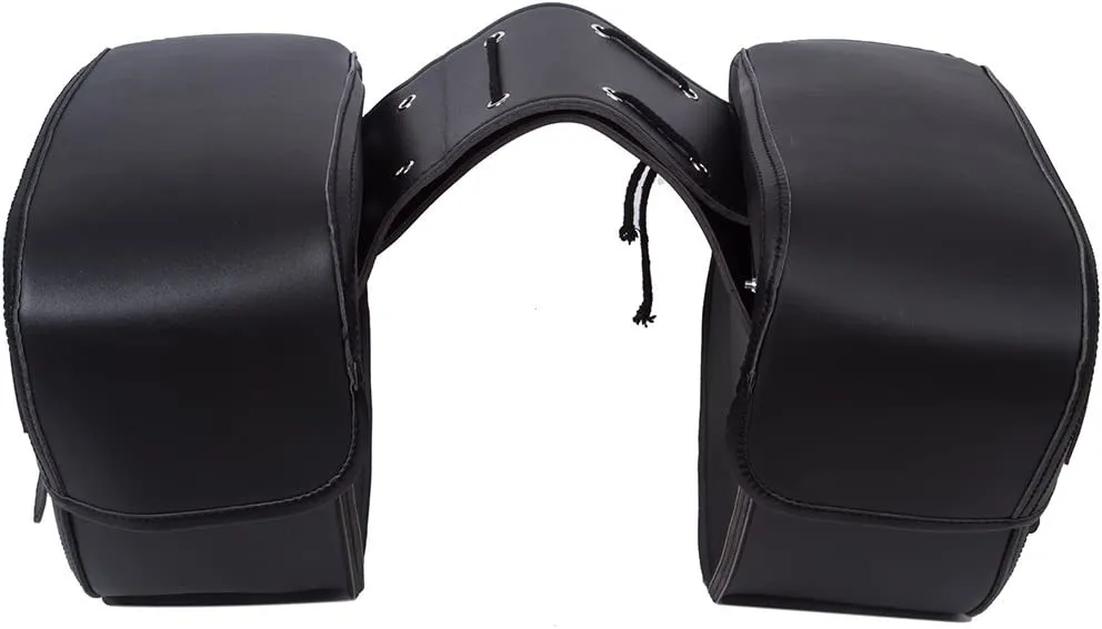 Heavy-Duty Waterproof PVC Synthetic Leather Portable Motorcycle Saddlebag
