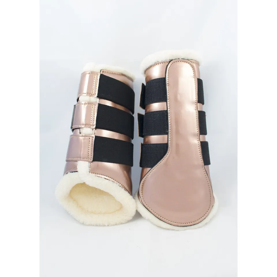 China leg splint equestrian boots leg protection winter boots with fur