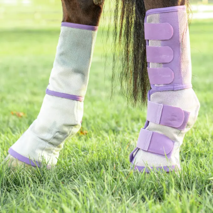 equestrian leg splint leg protection fly boot mesh wrap for horse