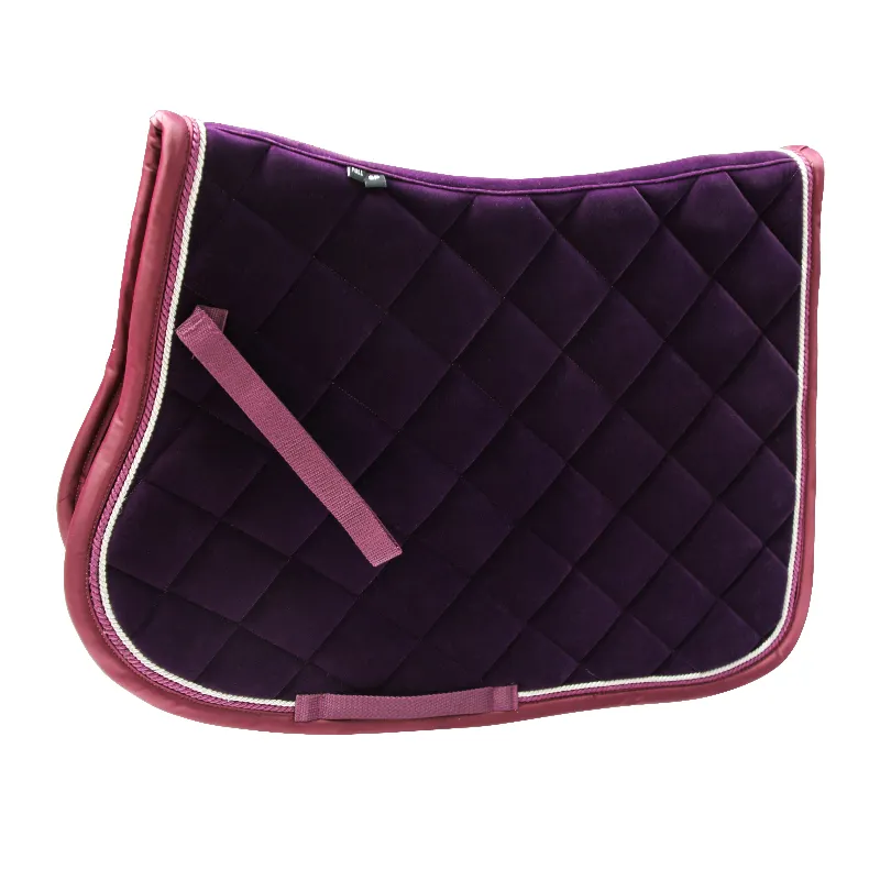 Horse Riding Velvet Fabric Pad Equestrain Equipment Horse Saddle Pad