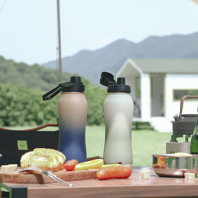 Customized Wide Mouth Bottle Stainless Steel Water Bottle With Bounce Lid