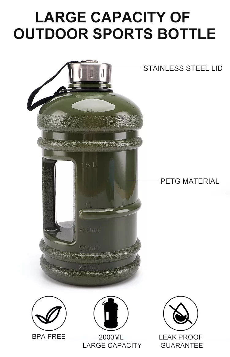 1 Gallon Jug Large Capacity Plastic Jug Portable Water Bottle China