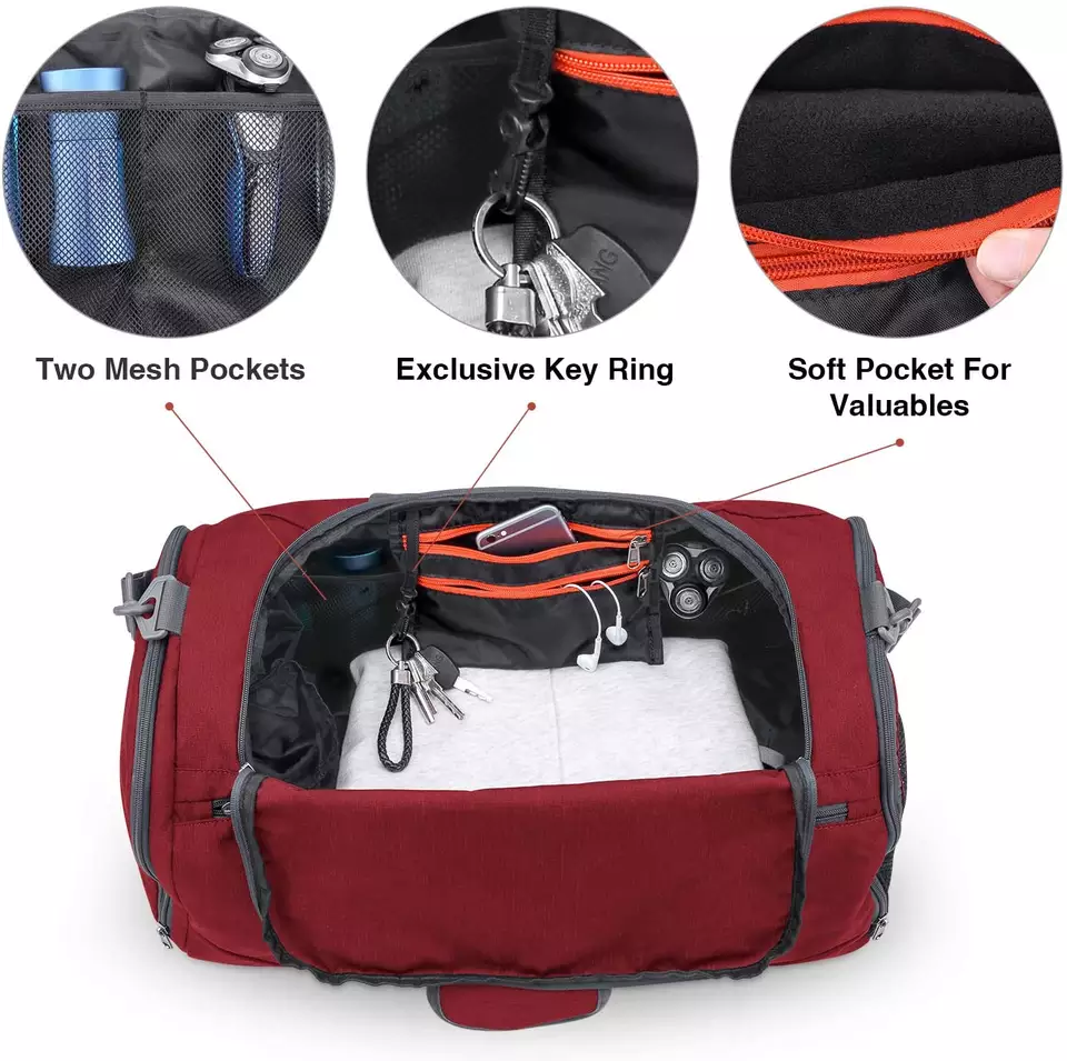 45L Sport Travel Water Repellent Durable Polyester Storage Bag
