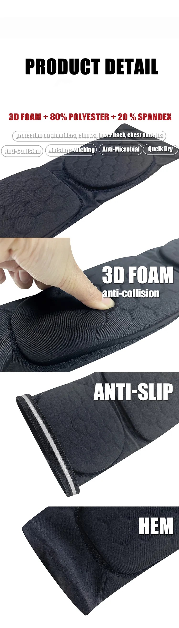 Protective Cycling Protective Elbow Pad for cycling Anti-collision Arm Sleeve China