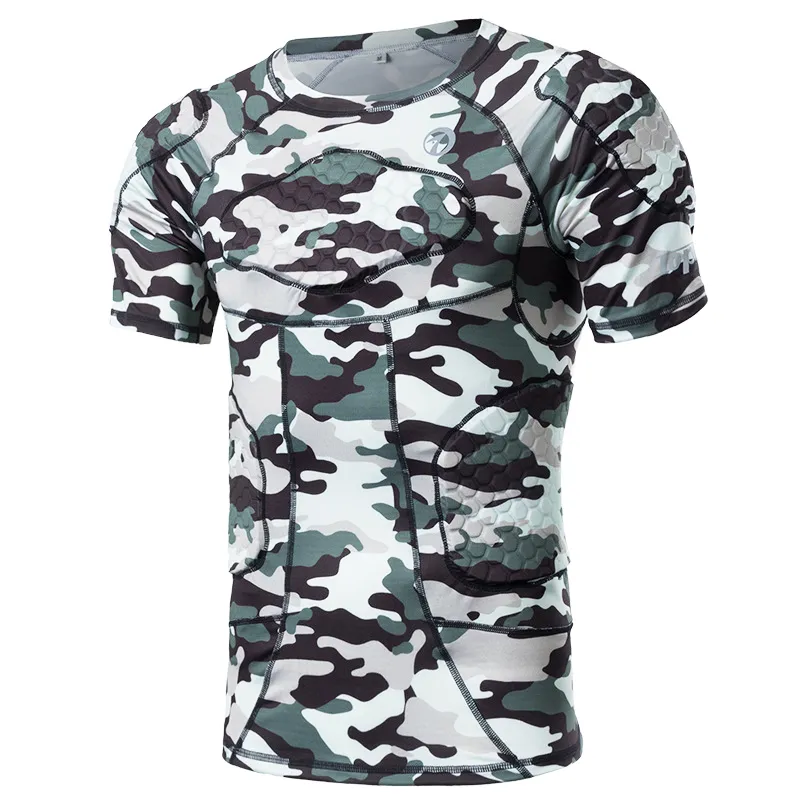 Short Sleeve Compression Protector Shirt shorts for Football
