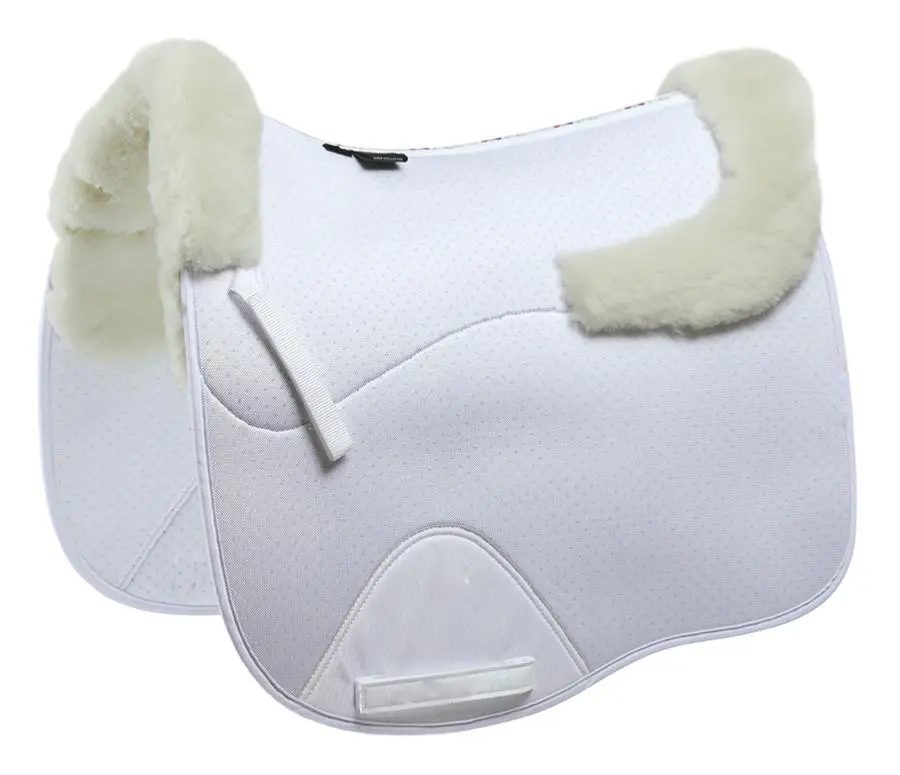 horse riding equipment winter equestrian saddle pad with fur