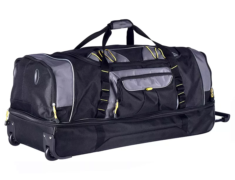 Hiking Sport Polyester Duffel Travel Bag Portable Wheeled Rolling Bag China