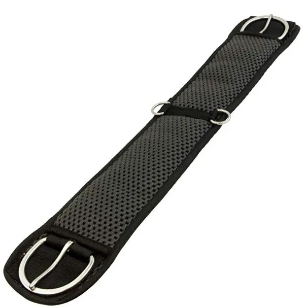 Cinch Equestrian Horse Girth Leather pattern Nylon Saddle Belt