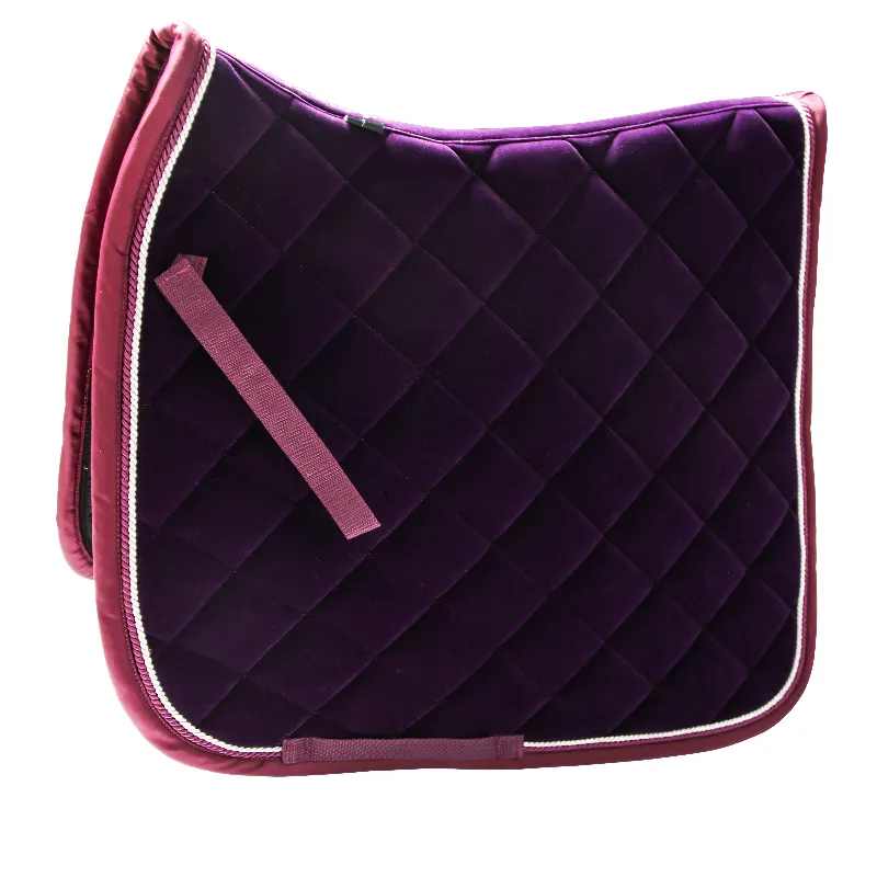 Horse Riding Products Velvet Fabric Pad Equestrain Horse Saddle Pad