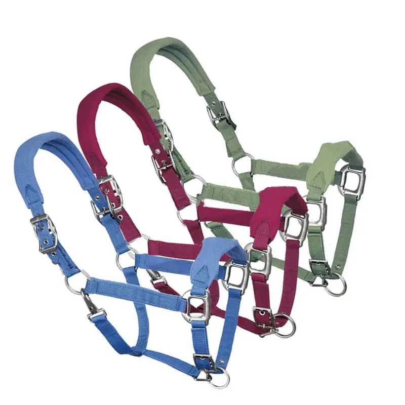 Equestrian Horse Riding Nylon Fleece Chin and Throat Snap Halter China