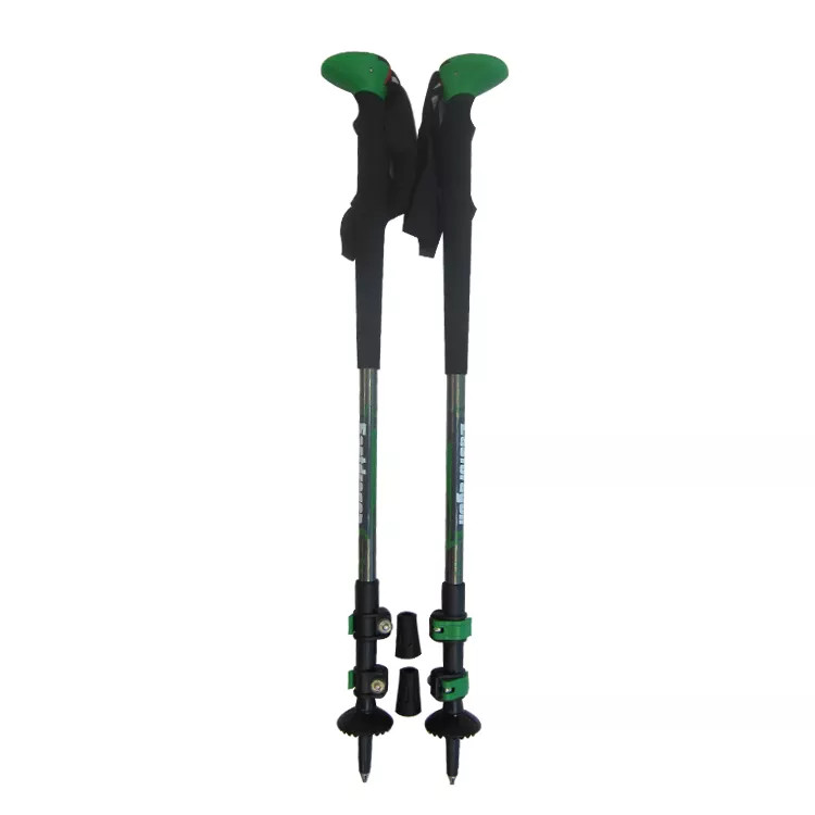Ultralight Hiking Stick Aluminum Trekking Pole Telescopic Mountaining Tool