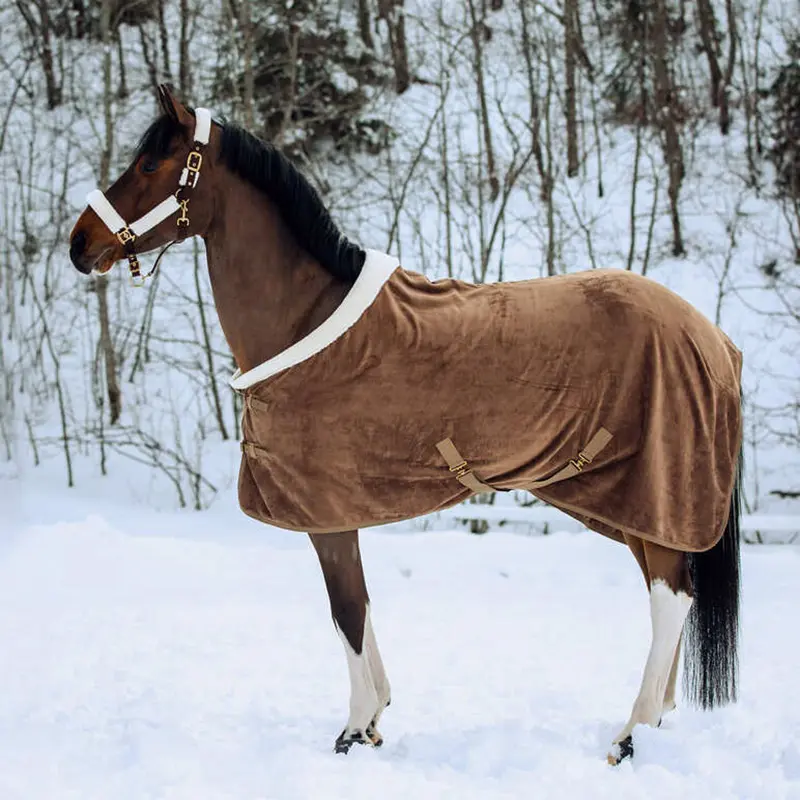 Equestrian Horse Rugs Fleece Blanket for Horses with fur