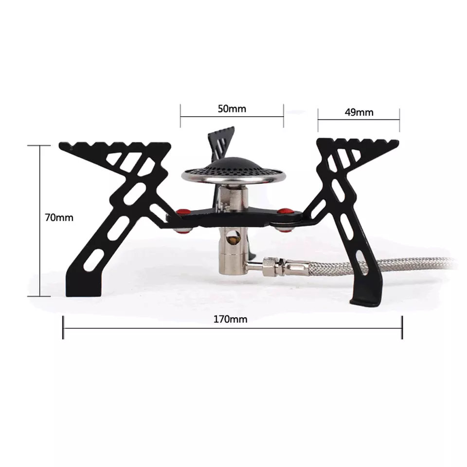 Ultralight Cooking BBQ Gas Stove Stainless Steel Outdoor Camping Gas Stove