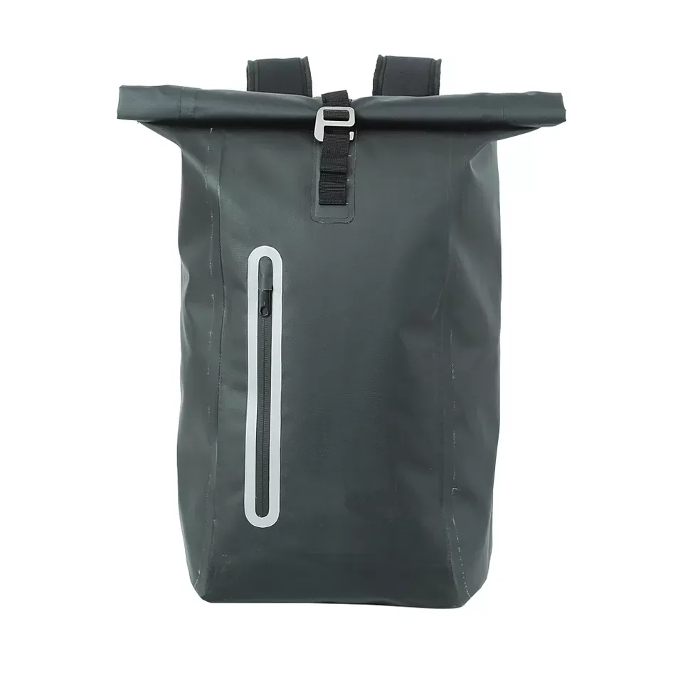 Hiking Tarpaulin Waterproof Roll Top PVC Duffel Knapsack