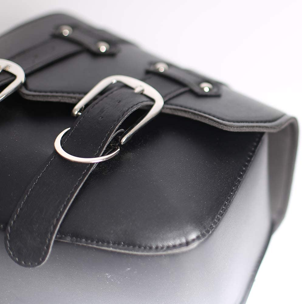 Easy Install Artificial Leather Motorcycle Saddle Bag