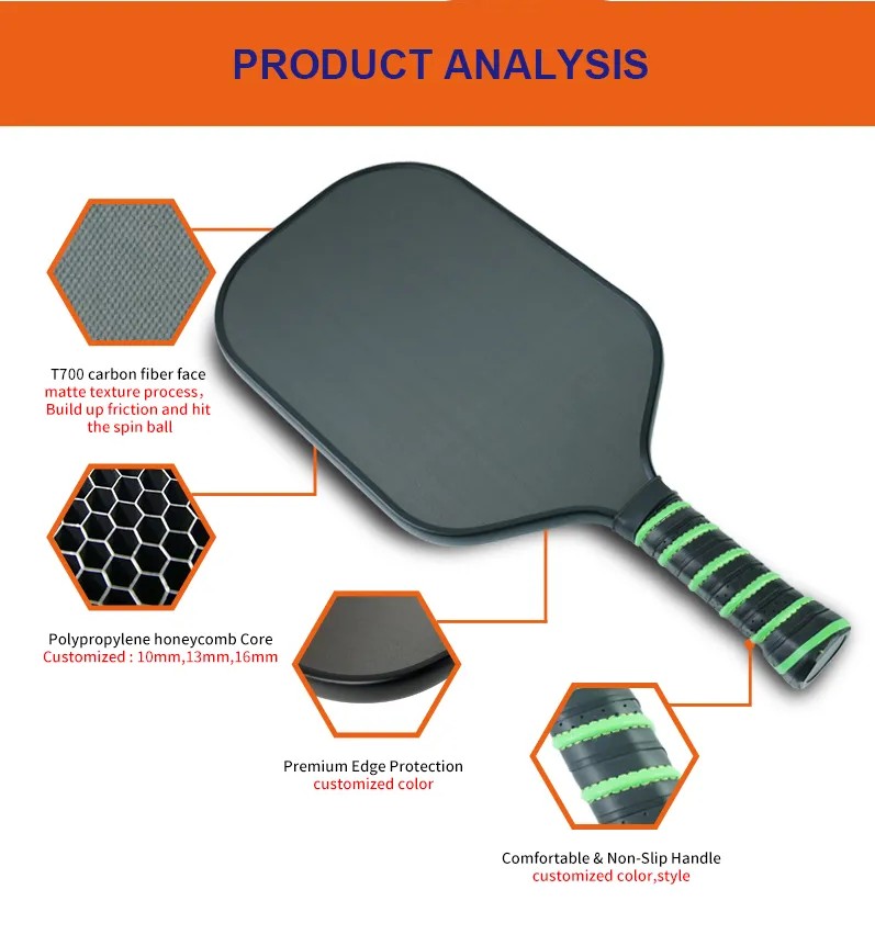 USAPA Approved Pickleball Paddle with Pro Graphite Face Pickleball Padlle Set with Protective Cover Professional and Top Paddles