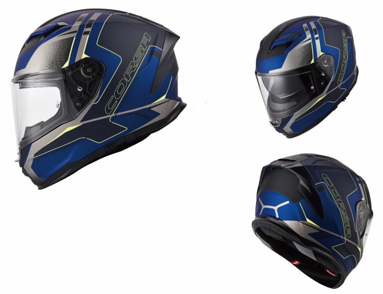 2023 Motorcycle Riding Full Face Helmet With Double Visor