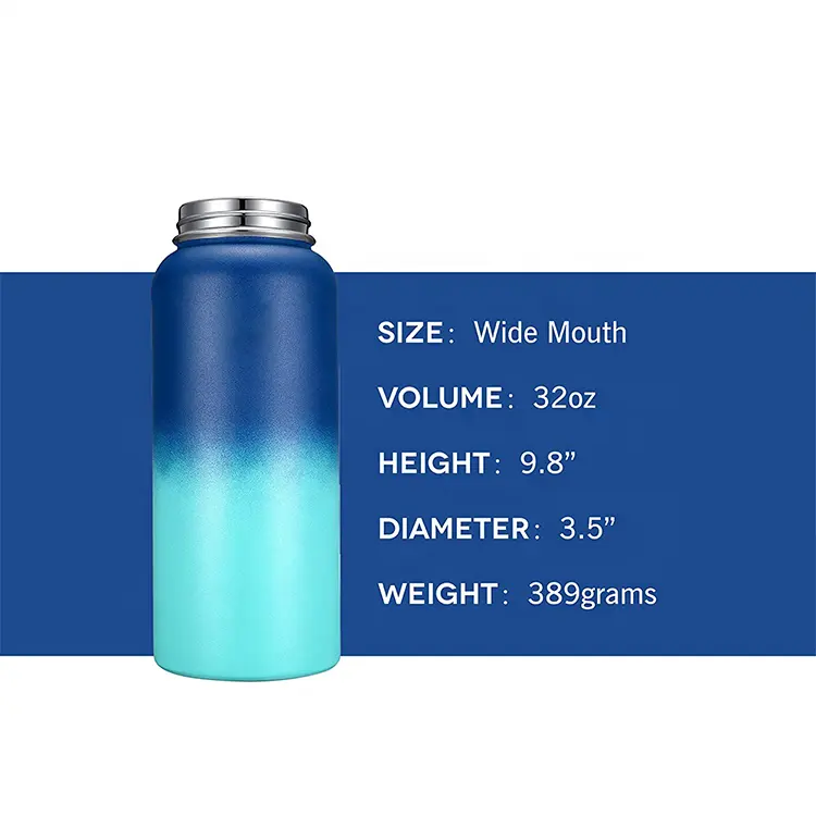 Outdoor Sport Stainless Steel Water Bottles with Straw
