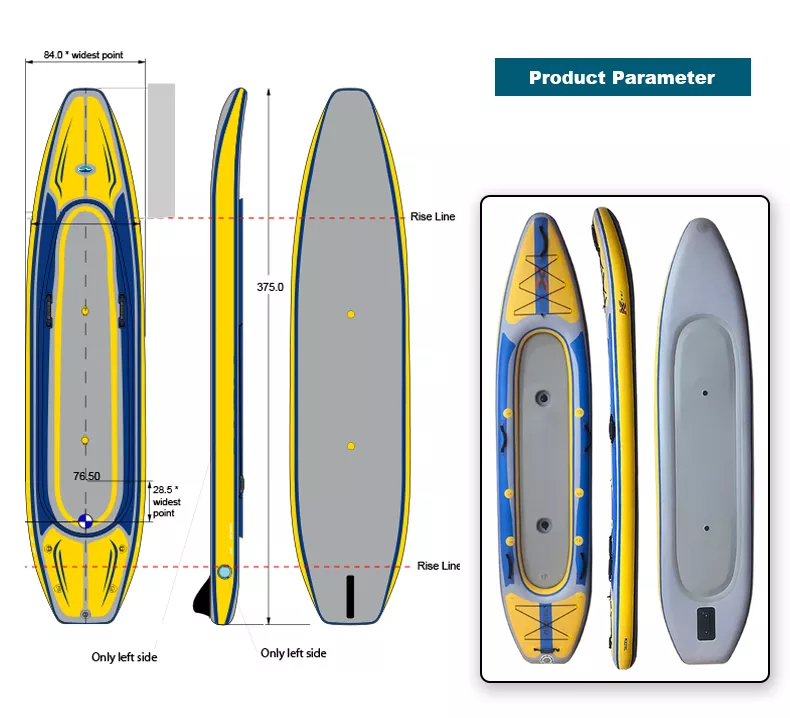 Parameter of Foldable Canoe Drop-stitch Fabric Inflatable Kayak