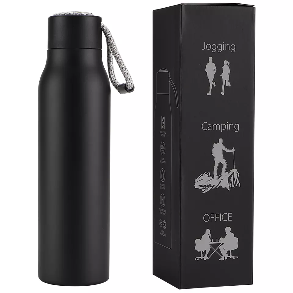 600m Insulated Thermos Stainless Steel Bottle Travel Water Bottle