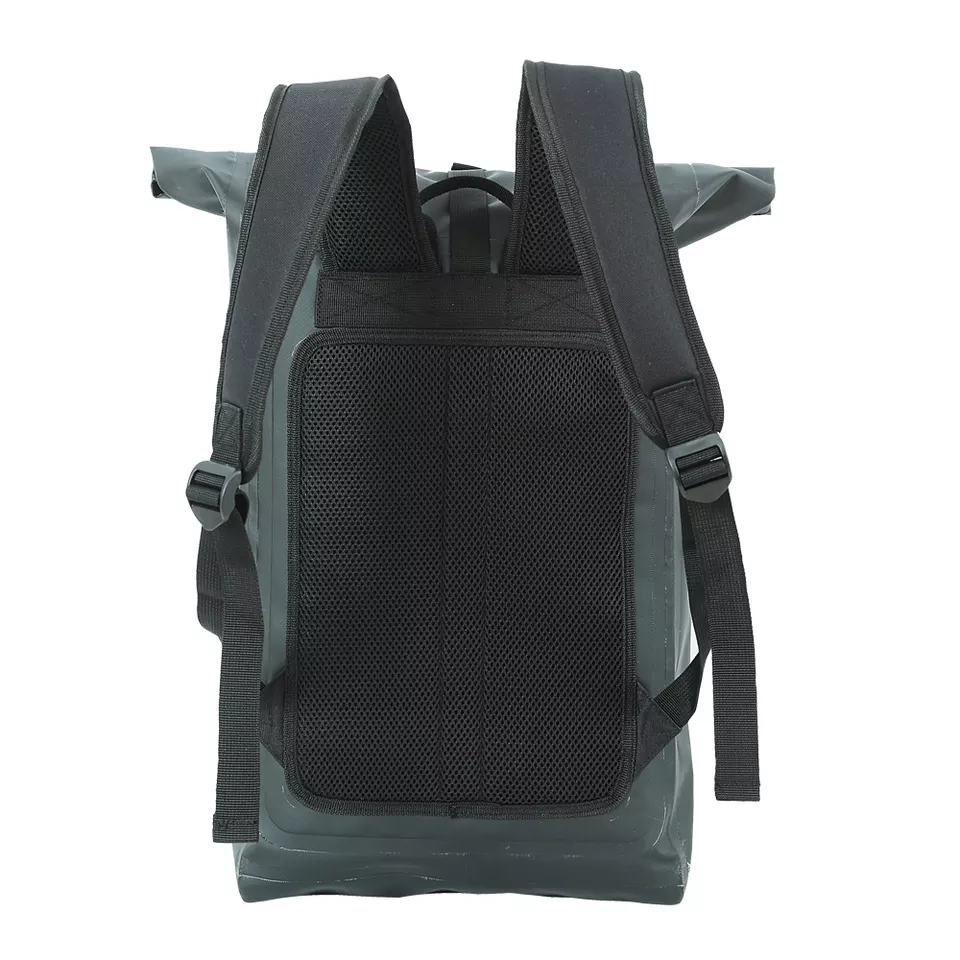 Outdoor Tarpaulin Waterproof Backpack Roll Top PVC Duffel Knapsack