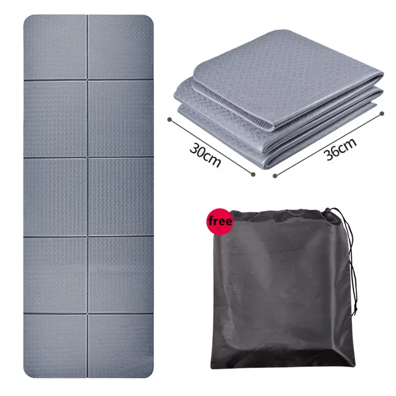 Home Workout Double Layer Non-slip Foldable TPE Yoga Mat