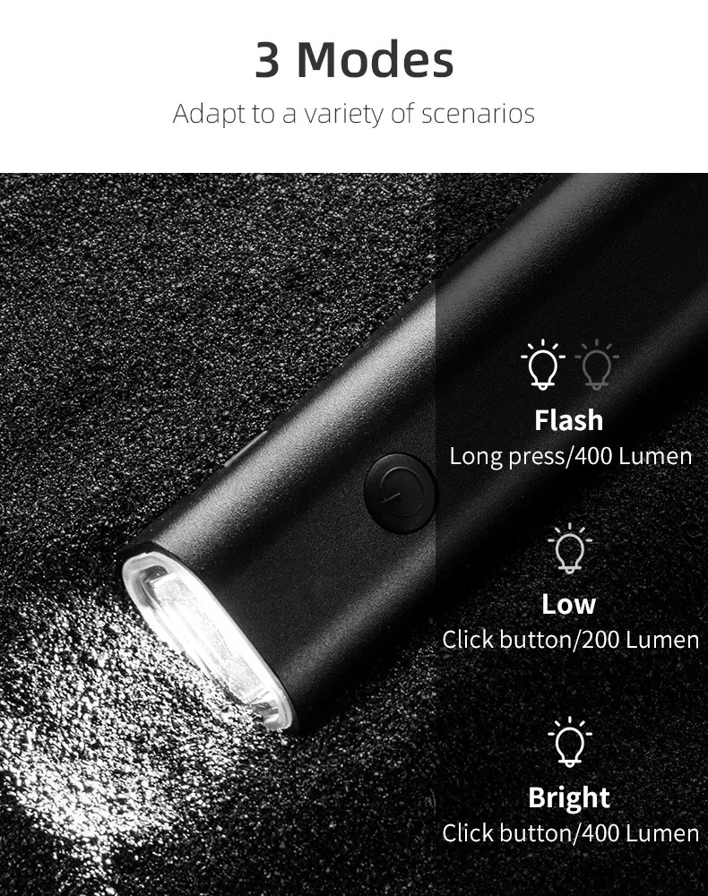 Ultralight Lamp Rainproof Lamp Bicycle Front Lamp USB Rechargeable Lamp China