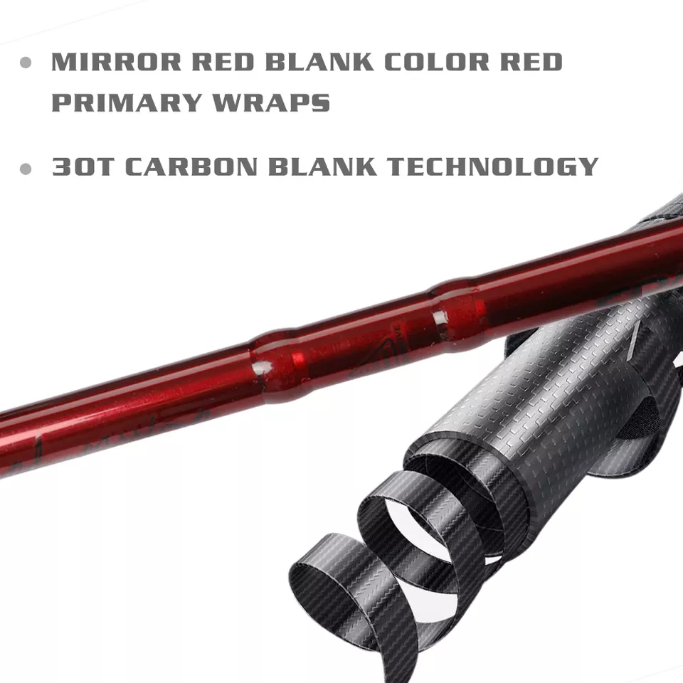 Reels Spotlight Carbon Spinning Fishing Rode 4 Section Fish Rod