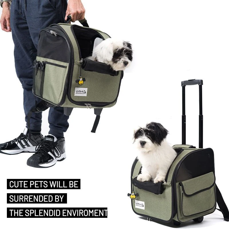 Pet Stroller Foldable Backpack Dog Carrier